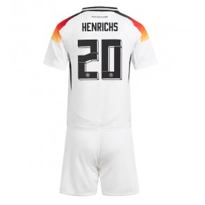 Německo Benjamin Henrichs #20 Dětské Domácí dres komplet ME 2024 Krátký Rukáv (+ trenýrky)